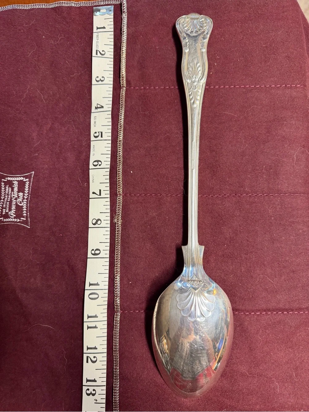Vintage 13” silver triple plated large basting spoon EPNS A1 Sheffield England